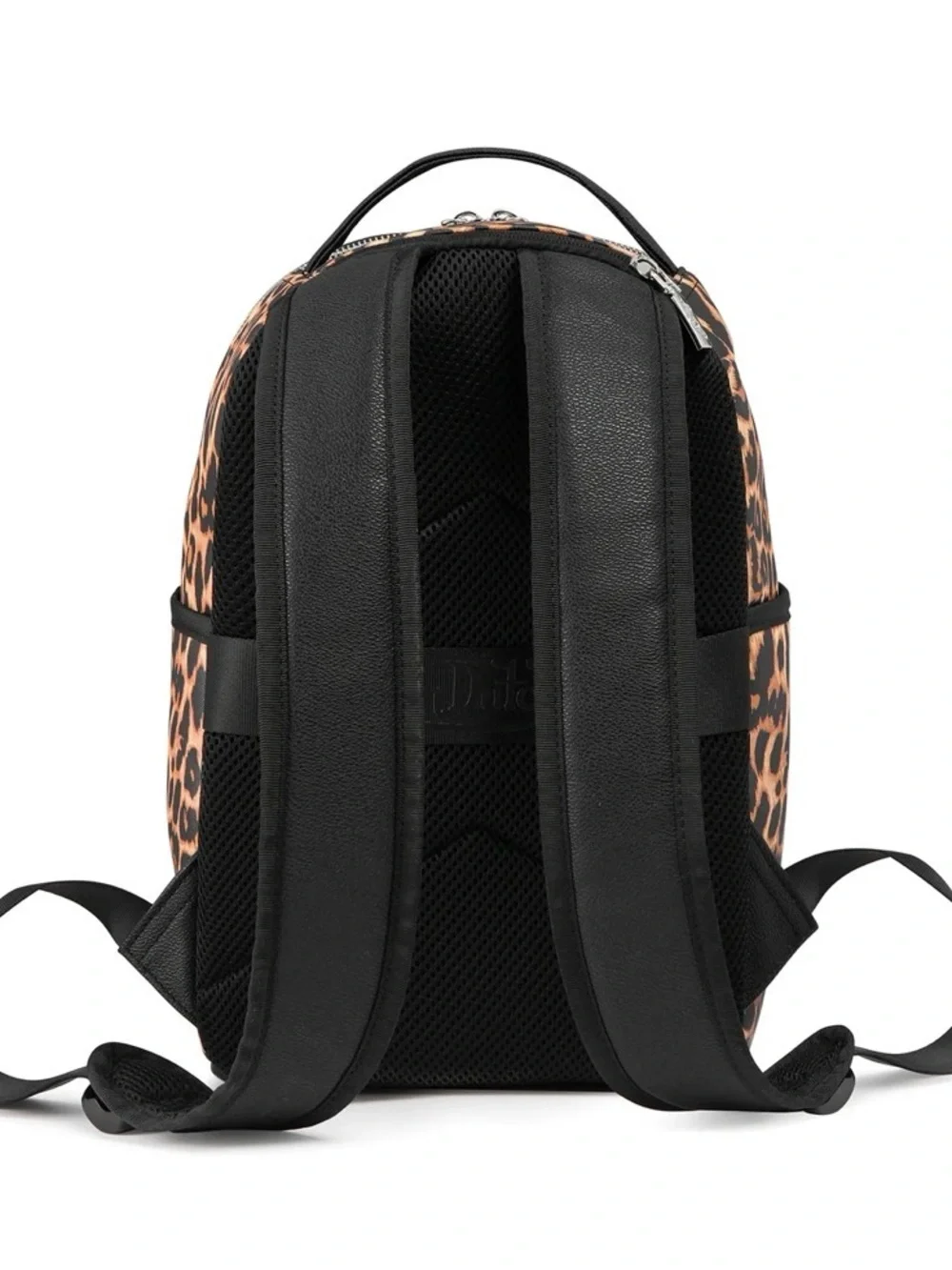 Von Dutch Leopard-Print Backpack with Red Logo